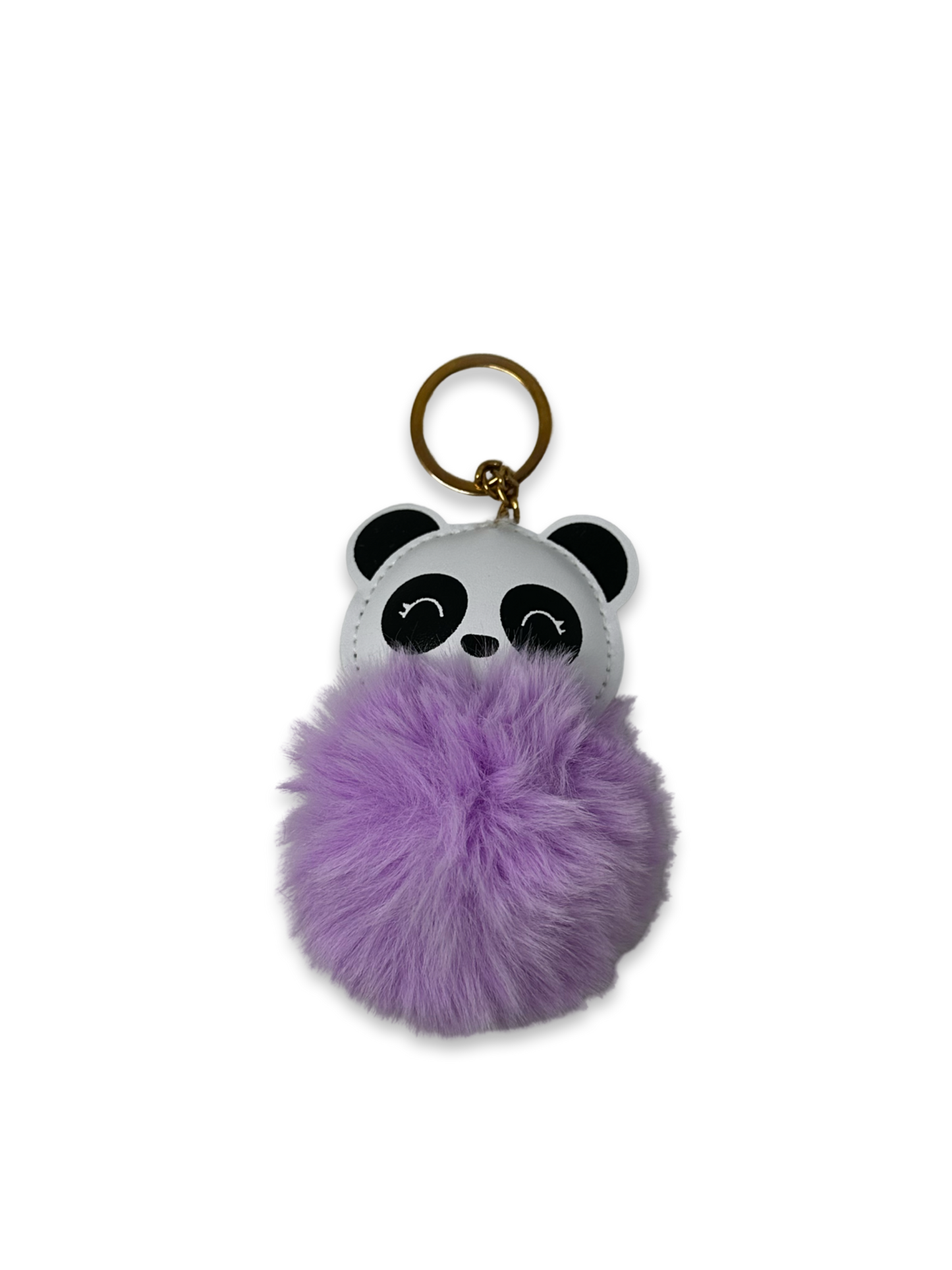 Fluffy Panda Keychain