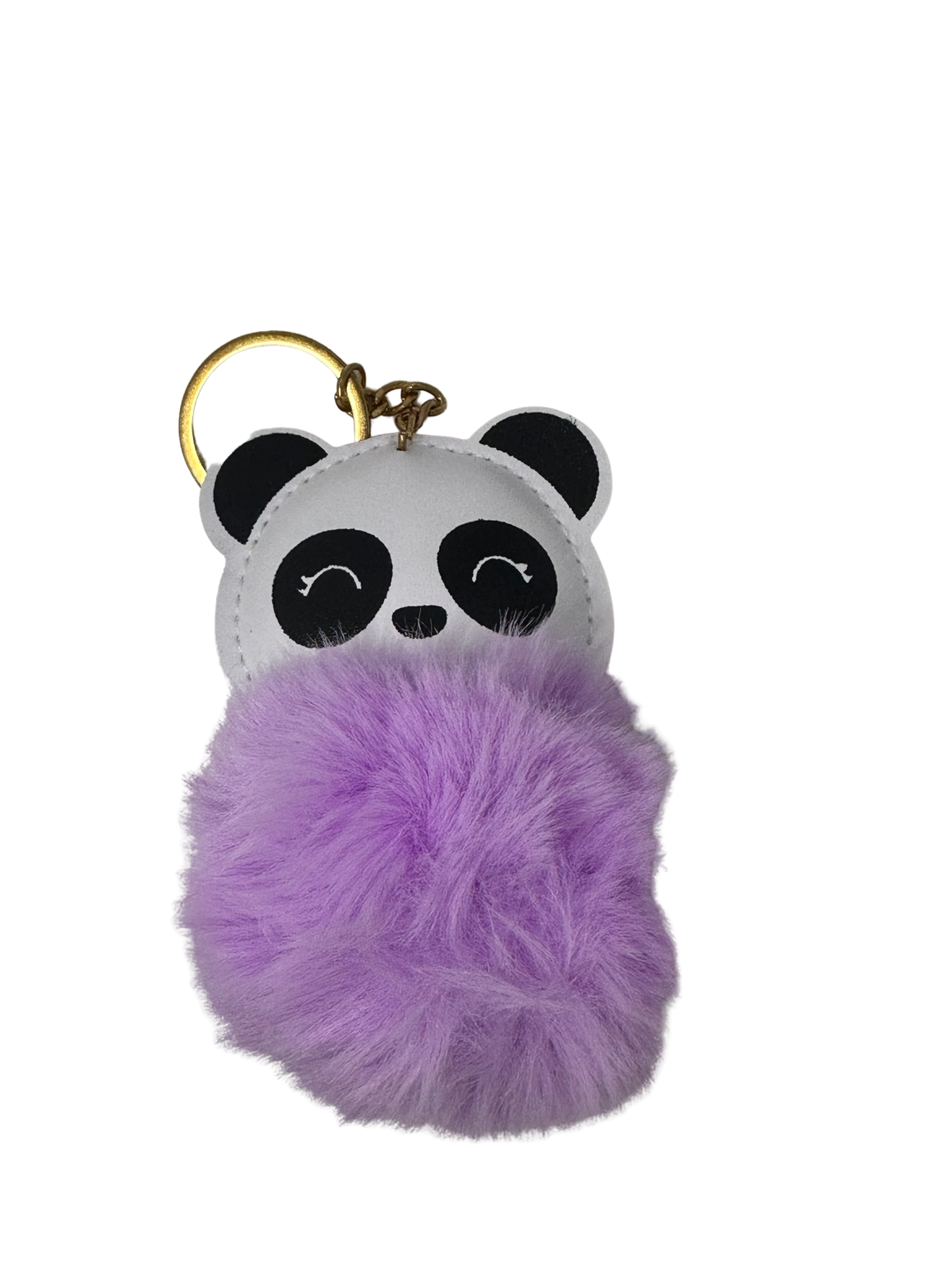 Fluffy Panda Keychain